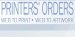 Web-to-print � Print order management Printers' Orders allows printers and print buyers to provide a web-to-print and web-to-artwork service for their corporate customers without having to cope with expensive and complex software. End clients have access to online print ordering, print order management and dynamic or customised artwork. The online store front is fully branded for the printer or print buyer and not carry the Printers Orders brand. The system is fully hosted � there is no hardware or software to buy. Charges are based on usage and hosting and are extremely affordable. There is no large set-up, licence or maintenance and support charges.